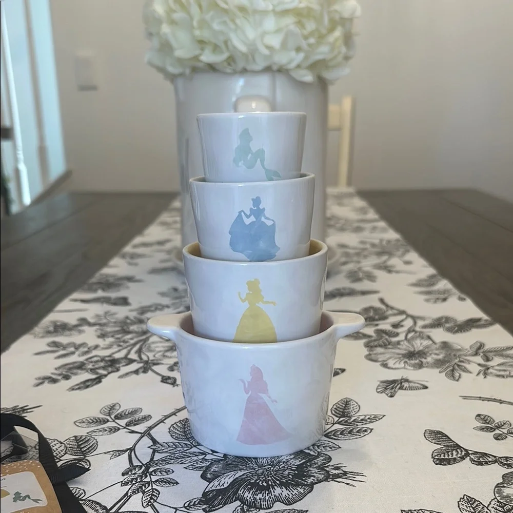 RAE DUNN By Magenta Disney Princess Set of 4 Measurement Cups